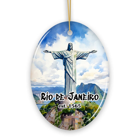 Christ the Redeemer Ornament, Brazilian Christmas Gift, Rio de Janeiro Souvenir