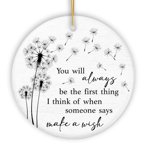 Forever First in My Wishes Ornament, Gift for Emotional Reminder of Special Memories