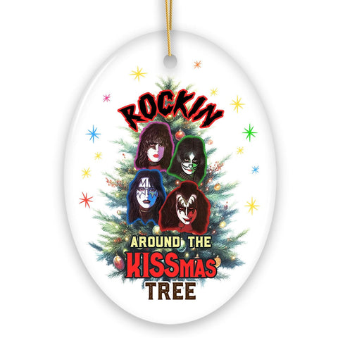 Iconic Hard Rock n Roll Guitar Christmas Ornament, Rockin Around the Christmas Tree