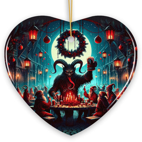 Krampus’s Unholy Revelry Ornament, Dark Folklore Celebration and Spooky Decor