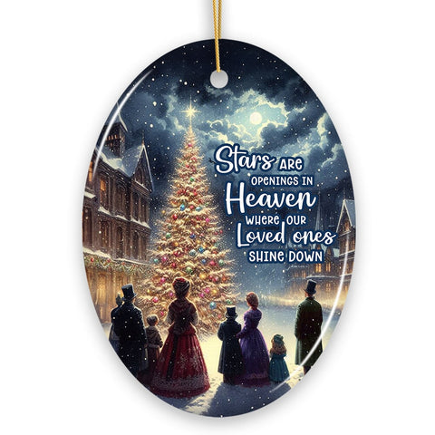 Stars are Openings in Heaven Ornament, Victorian Christmas Remembrance Keepsake