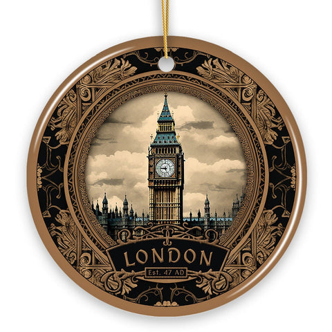Vintage Victorian Style Big Ben Ornament, London Traveler Souvenir