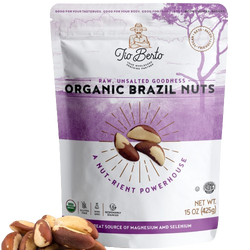 Tio Berto Organic Brazil Nuts Raw Supernuts - 15 OZ 12 Pack