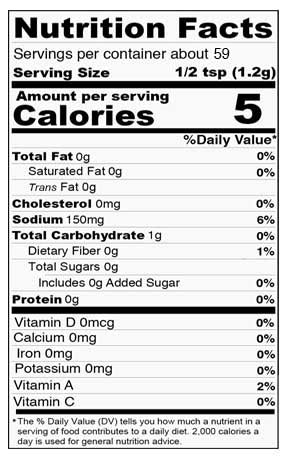 Stello Foods Spices - Wing & Fry Seasoning - Cajun 2.0 oz