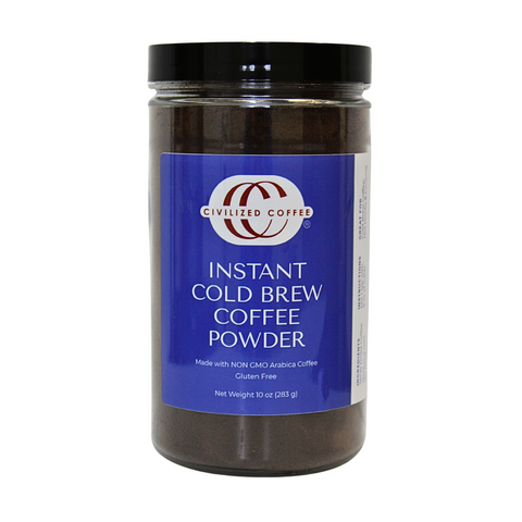 Instant Premium Cold Brew Coffee Powder - 10 OZ 4 Pack