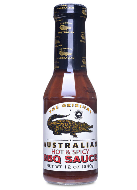 Food Imagineering Usa Original Australian Hot + Spicy Barbecue Sauce - 12 OZ 12 Pack