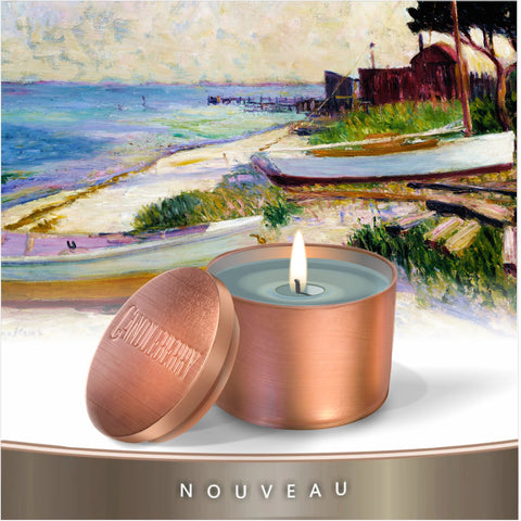 NOUVEAU™ - Smoldering Vanilla Teakwood™,  Travel Tin Candle (Collective)