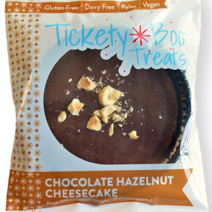 Tickety-Boo Treats Chocolate Hazelnut Cheesecake - 3 OZ 10 Pack