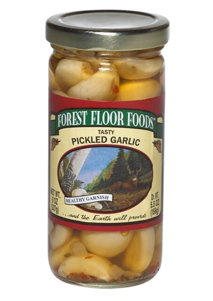 Forest Floor Foods Premium Pickled Garlic - 8 OZ 12 Pack