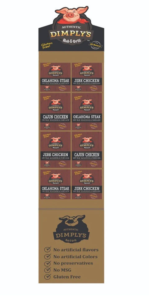 Mr. Kooks Dimply's Grilling Seasonings Shipper - 1 OZ 192 Pack