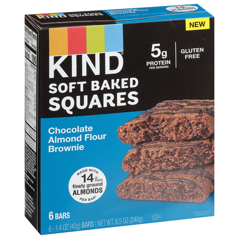 Kind Soft Baked Squares Chocolate Almond Flour Brownie 8.5 OZ