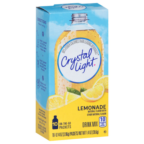 Crystal Light Drink Mix On The Go Lemonade Sticks 1.4 OZ