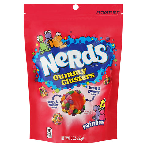 Nerds Rainbow Gummy Clusters Rainbow Candy 8 oz - 6 Pack