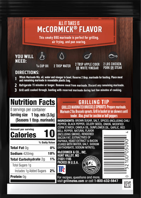 Mccormick Grill Mates Smoky Bacon Bbq 1 OZ