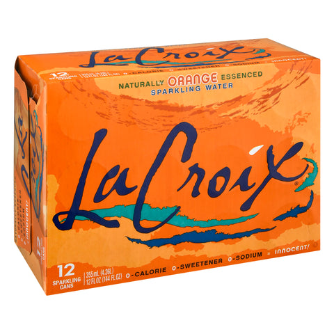 LaCroix Orange Sparkling Water 12