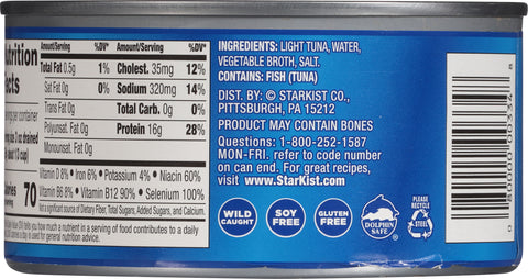 Starkist Chunk Light Tuna In Water 12 OZ