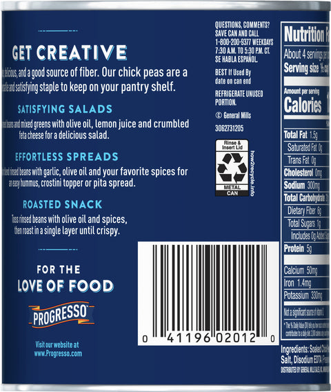 Progresso Beans Chick Peas 19 OZ
