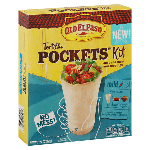 Old El Paso Tortilla Pockets Kit 12.4 OZ