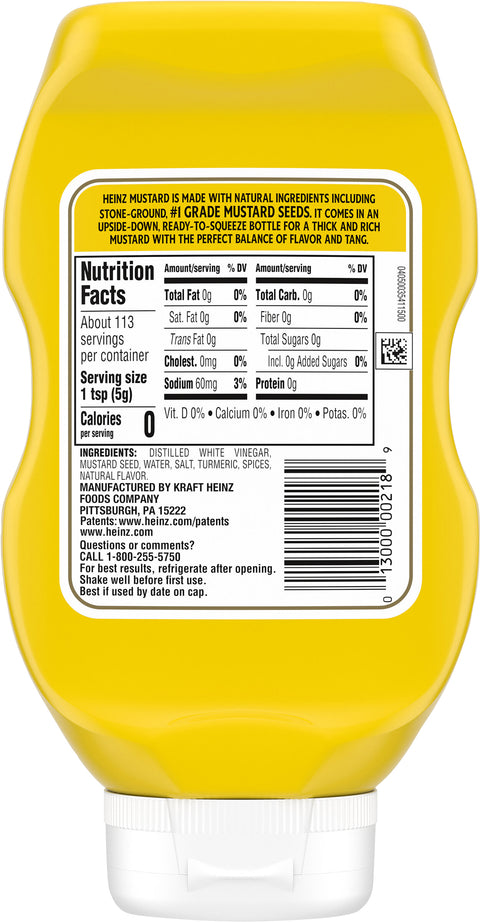 Heinz Yellow Mustard 20 OZ