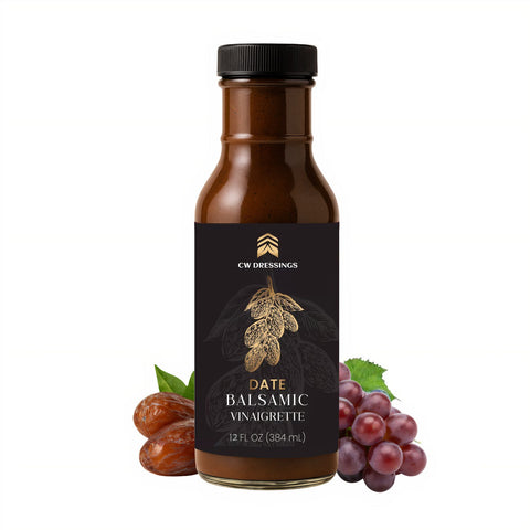 CW Dressings Date Balsamic Vinaigrette Salad Dressing & Marinade - 12 FL OZ 12 Pack