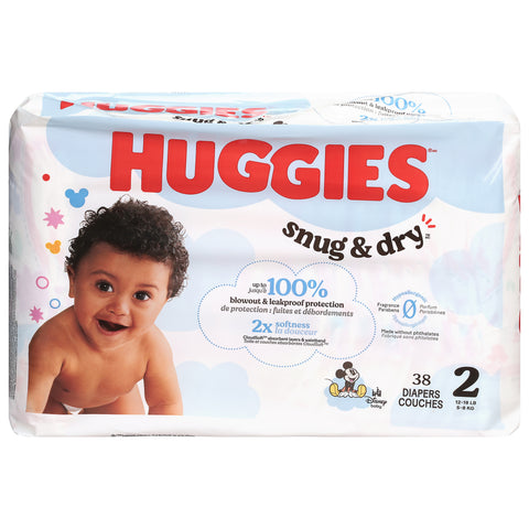 Huggies Snug & Dry Disney Baby Size 2 Diapers (12-18 lbs (5-8 kg)) 38 Each - 4 Pack