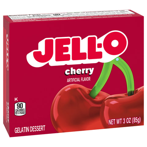 Jell-O Mix Gelatin Cherry 3 OZ