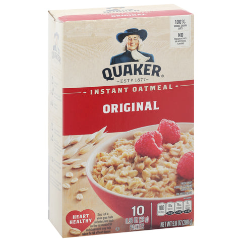 Quaker Oatmeal Instant 9.8 OZ