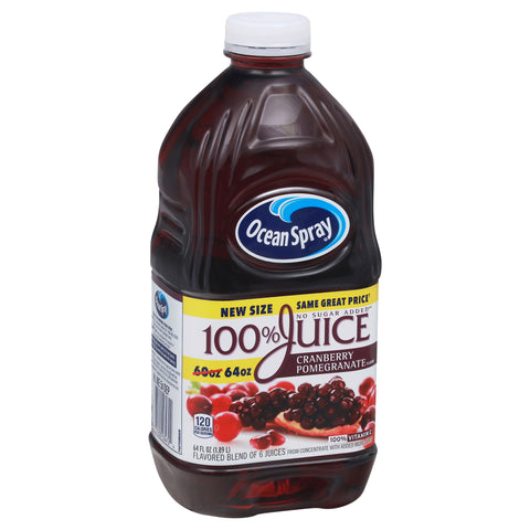 Ocean Spray 100% Cranberry Pomegranate Juice 64 FZ