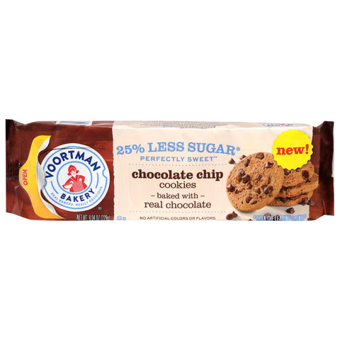 Voortman Bakery Perfectly Sweet Chocolate Chip Cookies 8.04 oz - 12 Pack
