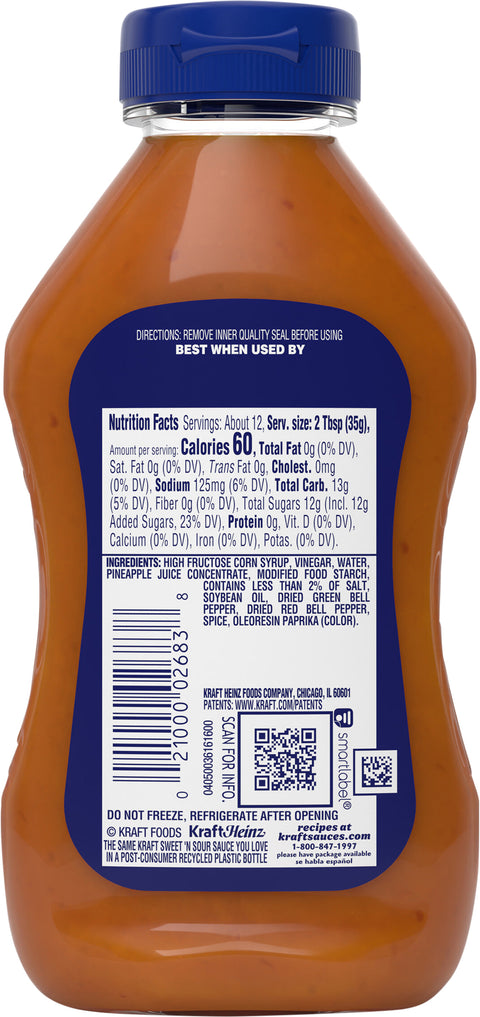 Kraft Sauce BBQ Sweet & Sour 12 FZ