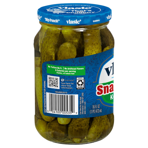 Vlasic Snack'Mms Kosher Dill 16 FZ