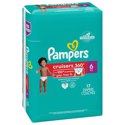 Pampers Cruisers 360 Diapers Size 6 17 Count