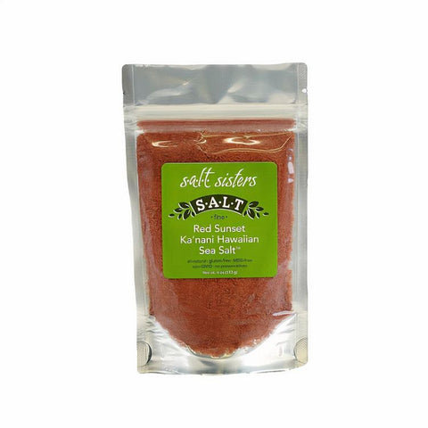 s.a.l.t. sisters Red Sunset Kanani Hawaiian Sea Salt - 4 OZ 6 Pack