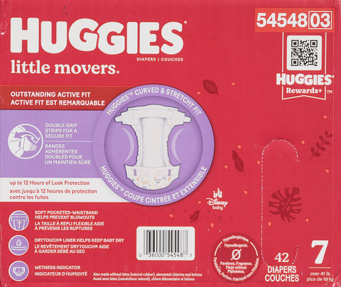 Huggies Little Movers Diapers Size 7 42 ea