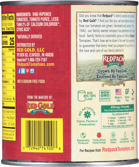Red Pack Tomatoes Whole Peeled Plum 28 OZ