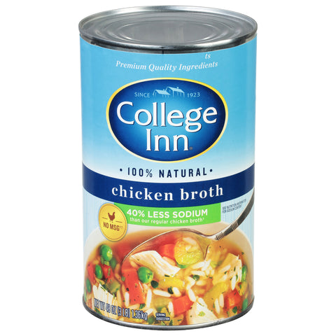 College Inn Broth 40% Less Sodium Chicken 48 OZ