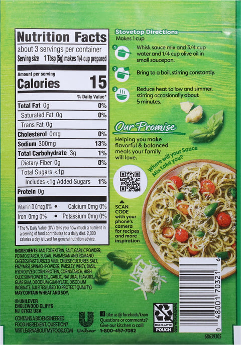 Knorr Sauce Mix Pesto 0.5 OZ