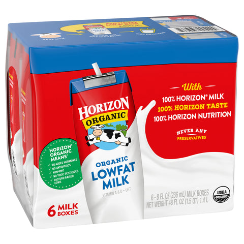 Horizon Organic Lowfat Milk 48 FZ