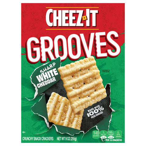 Cheez-It Grooves Sharp White Cheddar 9 OZ