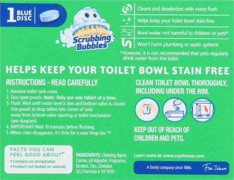 Vanish Toilet Bowl Cleaner Drop-Ins Stain Repel 1.7 OZ