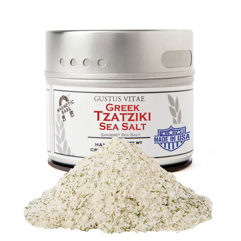 Gustus Vitae Greek Tzatziki Sea Salt - 2.7 OZ 8 Pack