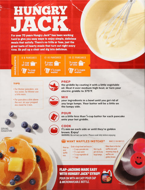 Hungry Jack Buttermilk Pancake & Waffle Mix 32 OZ
