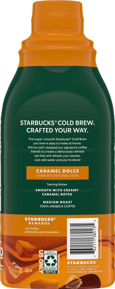 Starbucks Cold Brew Caramel Dolce Coffee 32 FZ