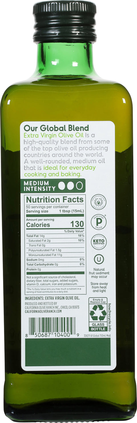 California Olive Ranch Extra Virgin Olive Oil Medium Global Blend 25.4 FZ