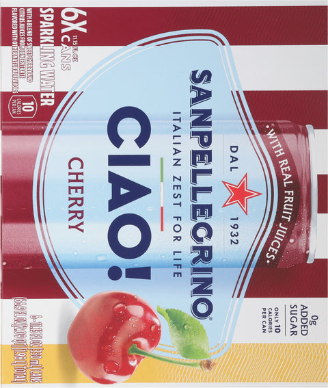 Sanpellegrino Cherry Sparkling Water 6
