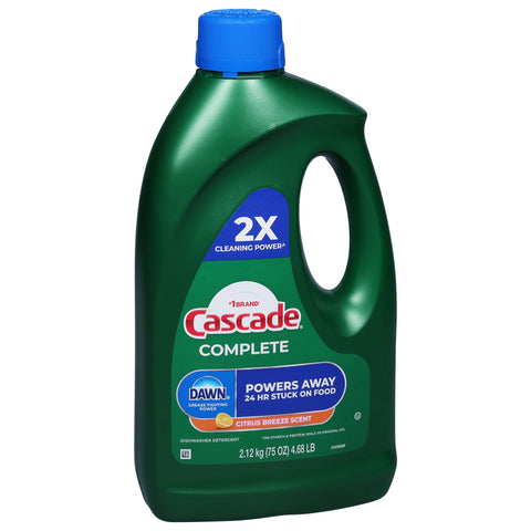 Cascade Complete Gel Citrus Breeze 75 OZ