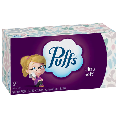 Puffs Facial Tissue Extra Strong Design 124 CT