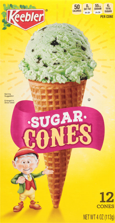 Keebler Sugar Ice Cream Cones 4 OZ