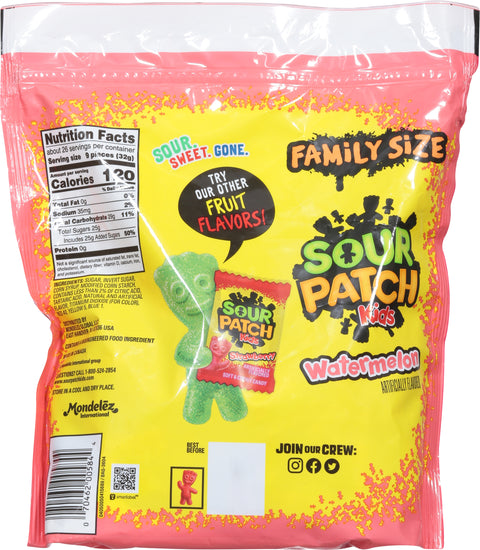 Sour Patch Kids Family Size Soft & Chewy Watermelon Candy 28.8 oz