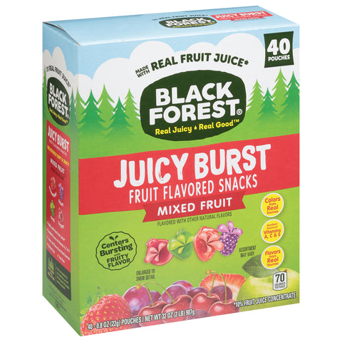 Black Forest Juicy Burst Mixed Fruit Fruit Flavored Snacks 40